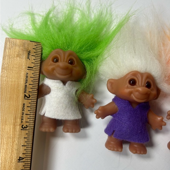 Vintage DAM Mini Troll Dolls Set of 4 - Picture 10 of 11